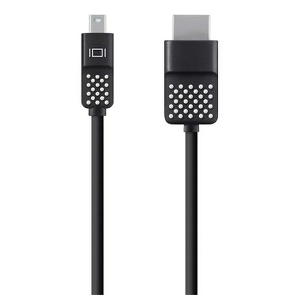 Belkin F2CD044BT06-APR 2m mini DisplayPort HDMI Schwarz Videokabel-Adapter