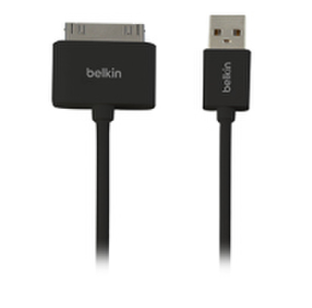 Belkin F2CU005BT1MBK 1м 30-pin USB 2.0 Черный дата-кабель мобильных телефонов