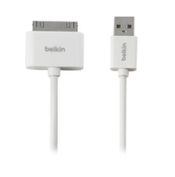 Belkin F2CU005BT3MWH 3m 30-pin USB 2.0 Weiß Handykabel