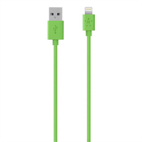Belkin MIXIT↑ Lightning - USB 1.2m USB A Lightning Grün USB Kabel