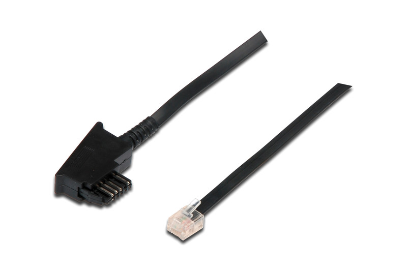 ASSMANN Electronic TST - RJ-11 3m 3м Черный телефонный кабель