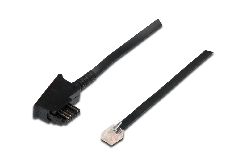 ASSMANN Electronic TST - RJ-11 10m 10м Черный телефонный кабель