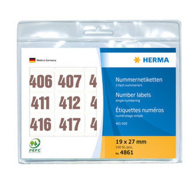 HERMA 4861 self-adhesive label