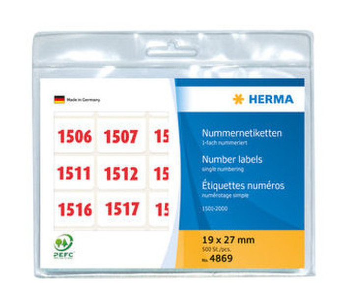 HERMA 4869 self-adhesive label