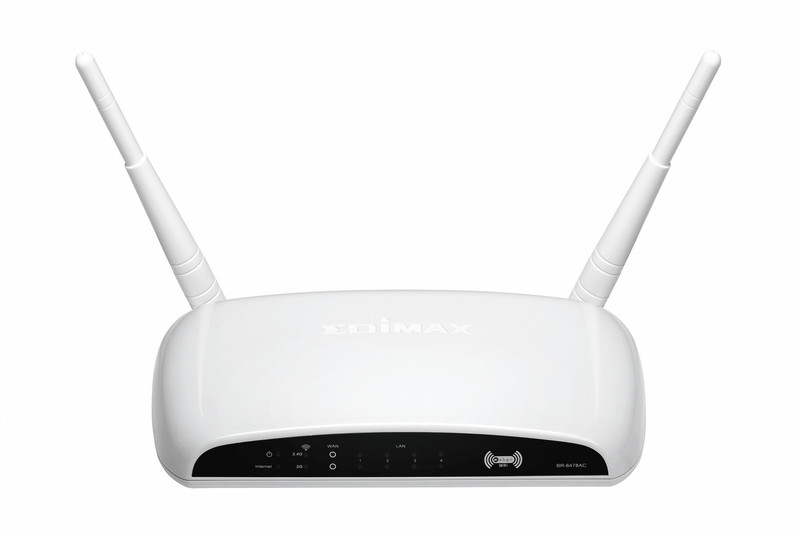 Edimax BR-6478AC Dual-Band (2,4 GHz/5 GHz) Gigabit Ethernet Weiß WLAN-Router