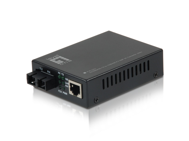 LevelOne FVT-2201 100Mbit/s 1310nm Einzelmodus Schwarz Netzwerk Medienkonverter