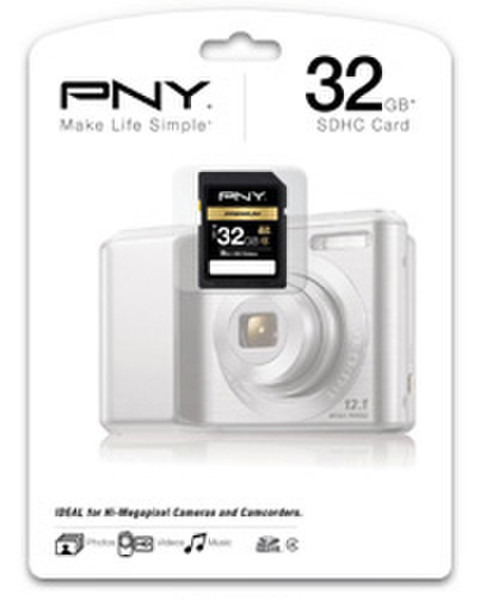 PNY Premium 32ГБ SDHC Class 4 карта памяти