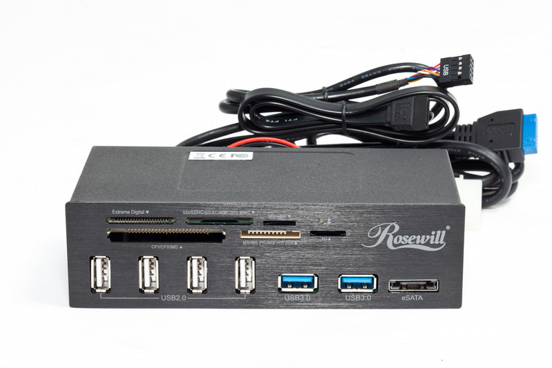 Rosewill RDCR-11004 Eingebaut USB 3.0 Schwarz Kartenleser