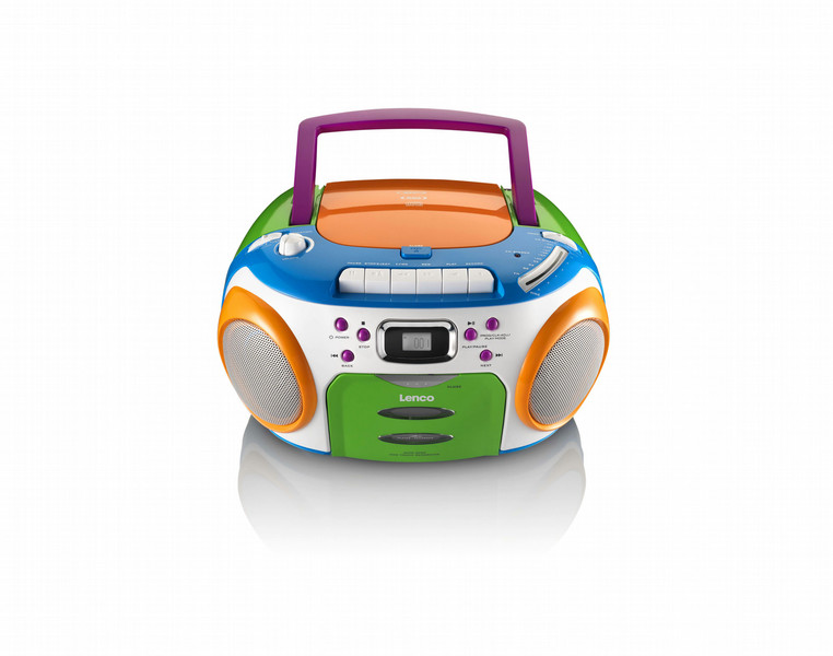 Lenco SCR-97 MP3 Kids Digital Blue,Green,Orange,White CD radio