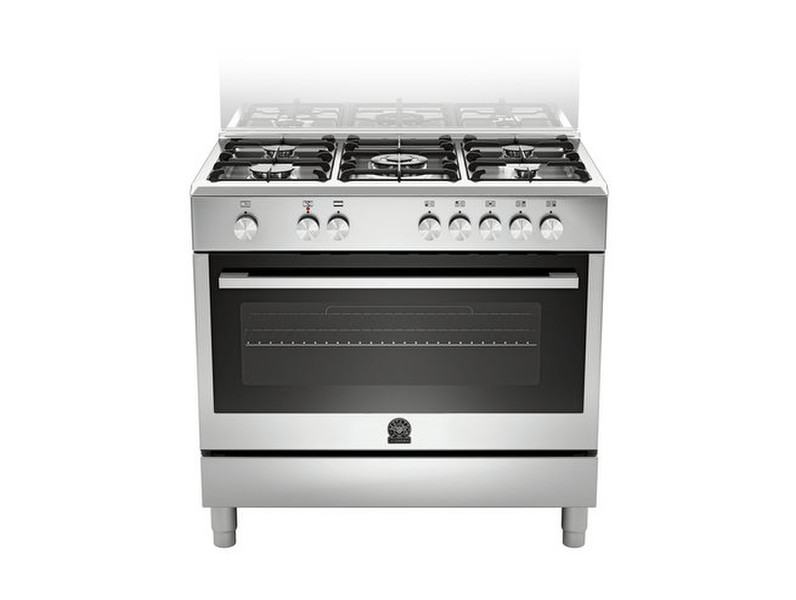 Bertazzoni TU9 5C 61 C X T Отдельностоящий Gas hob Нержавеющая сталь