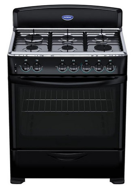 Acros AF5290B Отдельностоящий Gas hob Черный кухонная плита