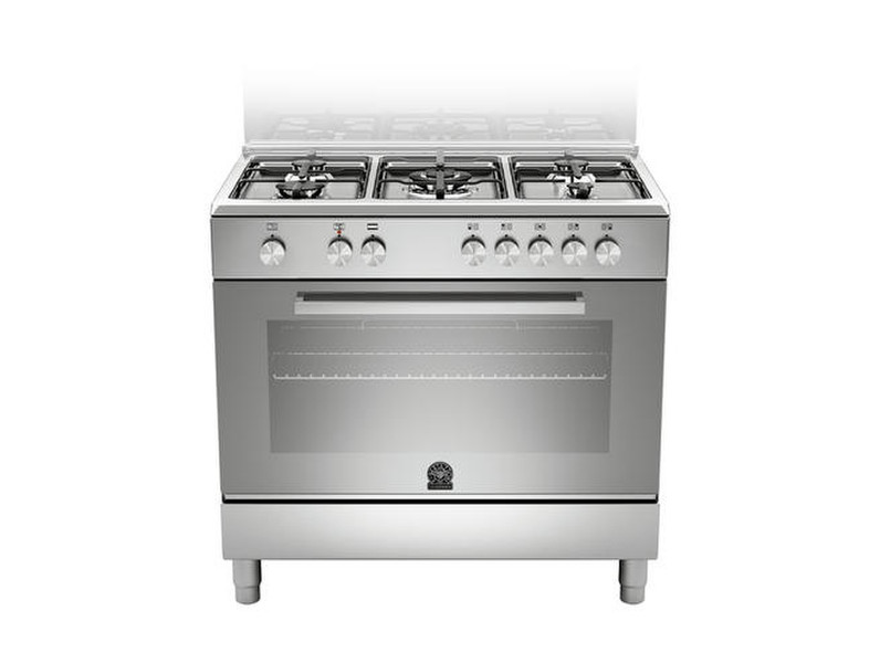 Bertazzoni TU9 5C 61 D X T Отдельностоящий Gas hob Нержавеющая сталь