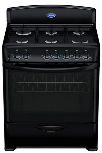 Acros AF5190B Отдельностоящий Gas hob Черный кухонная плита