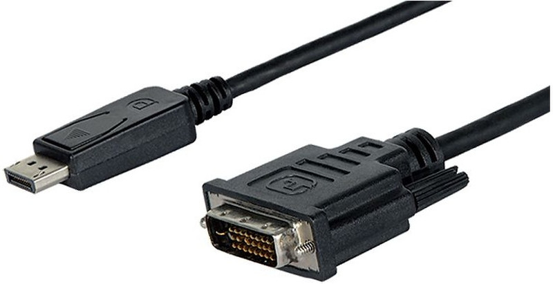 INEC AK 3218 1.8m DisplayPort DVI Schwarz Videokabel-Adapter