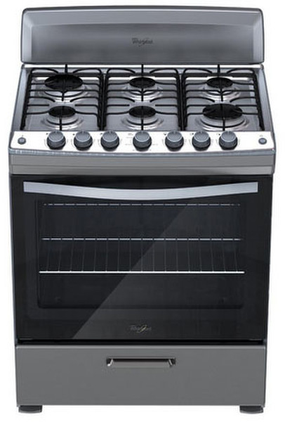 Whirlpool WF5150D Freistehend Gas hob Edelstahl Küchenherd