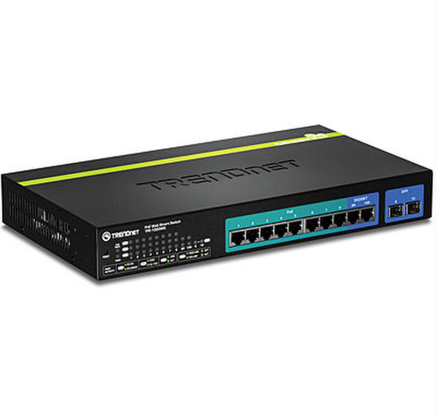 Trendnet TPE-1020WS Managed L2 Gigabit Ethernet (10/100/1000) Power over Ethernet (PoE) 1U Black network switch