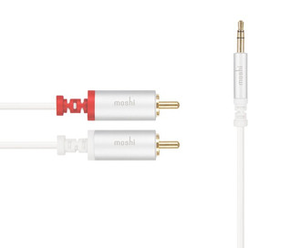 Moshi 3.5mm - 2 x RCA 1.8m 3.5mm 2 x RCA Weiß