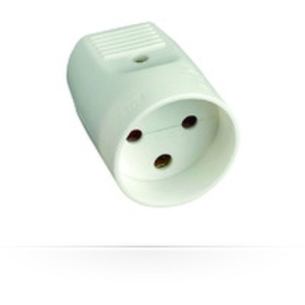 Microconnect GRUSPH 1AC outlet(s) White power extension