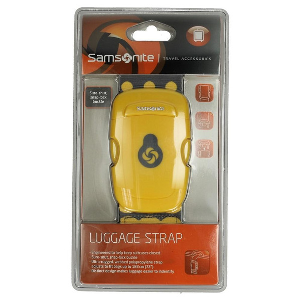 Samsonite U2366001 1820mm Black,Yellow luggage strap