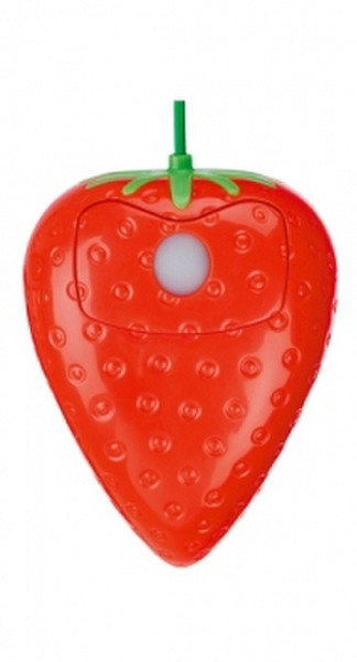 Pat Says Now Strawberry USB+PS/2 Optisch 800DPI Rot Maus