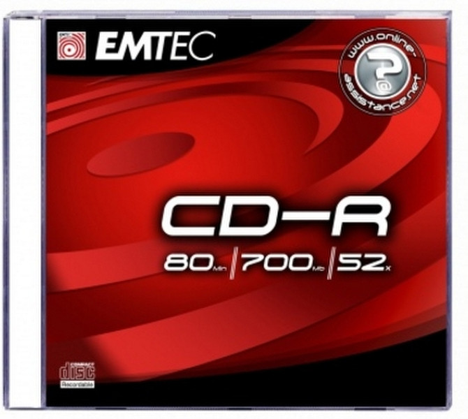 Emtec CD-R, 700MB, 52x, 10 pack CD-R 700MB 10Stück(e)