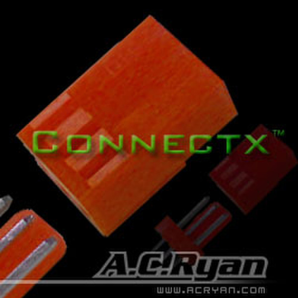 AC Ryan Connectx™ 3pin fan connector Female - UVRed 100x 3pin Fan Female Red wire connector