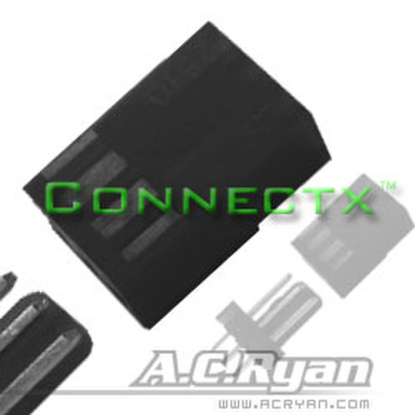 AC Ryan Connectx™ 3pin fan connector Female - Black 100x 3pin Fan Female Black wire connector