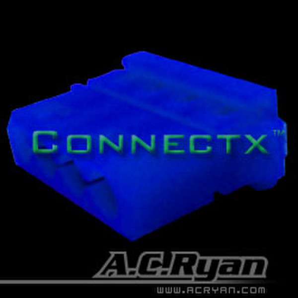 AC Ryan Connectx™ T-Molex power Female - UVBlue 100x T-Molex Female Blue wire connector