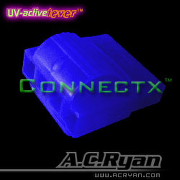 AC Ryan Connectx™ Molex Gripz 4pin Female - UVBlue 100x Molex 4pin female Синий коннектор