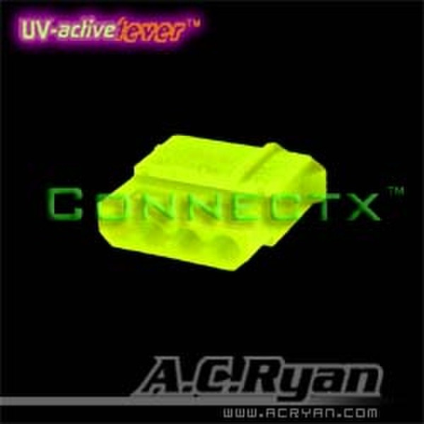AC Ryan Connectx™ Molex 4pin Female - GLOW 100x Molex 4pin female Yellow wire connector