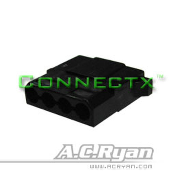 AC Ryan Connectx™ Molex 4pin Female - Black 100x Molex 4pin female Black wire connector