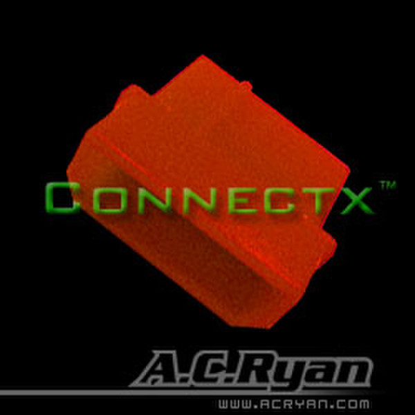 AC Ryan Connectx™ Molex 4pin Male - UVRed 100x Molex 4pin Male Red wire connector