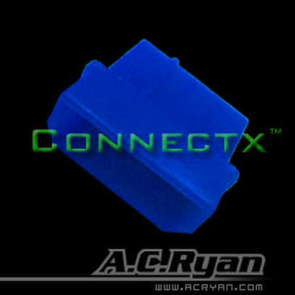 AC Ryan Connectx™ Molex 4pin Male - UVBlue 100x Molex 4pin Male Blue wire connector