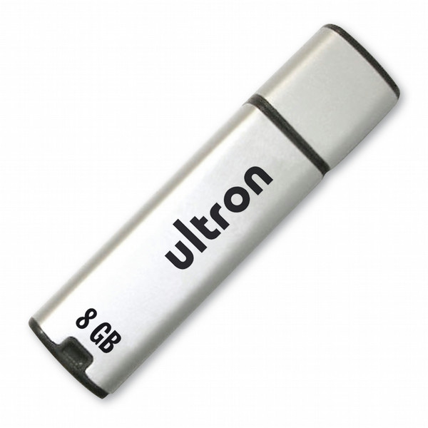 Ultron USB-Disk 8192MB USB 2.0 8GB USB 2.0 Type-A Silver USB flash drive