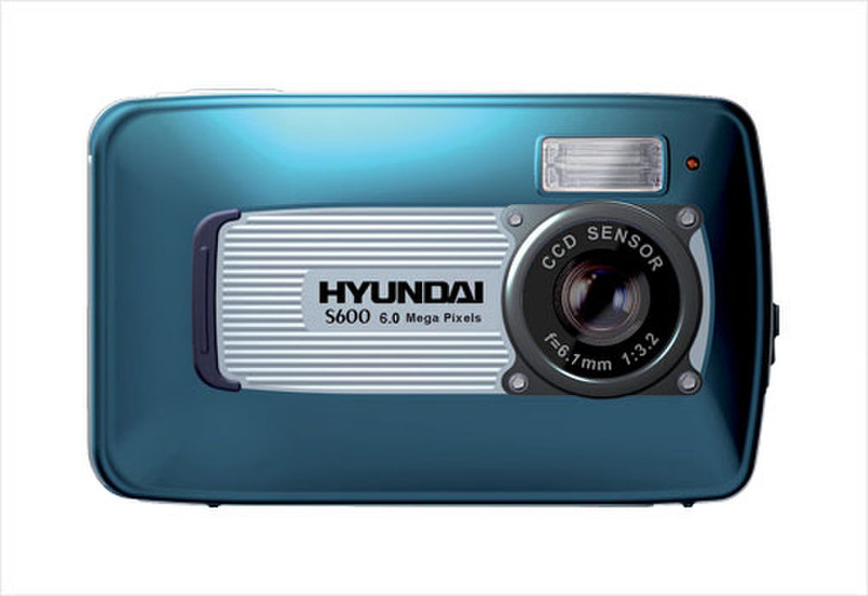 Hyundai S600 Kompaktkamera 6MP 1/2.5Zoll CCD Blau