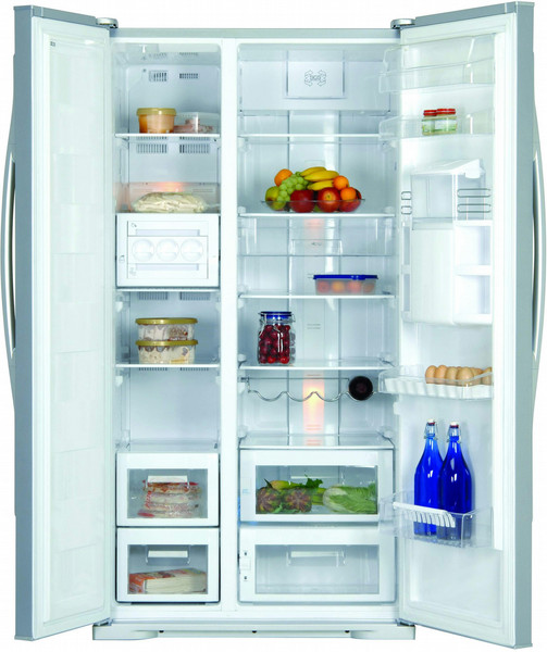 Beko GNE25800W freestanding White side-by-side refrigerator