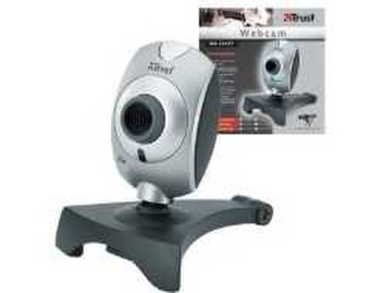 Trust Webcam WB-1400T USB Cеребряный вебкамера