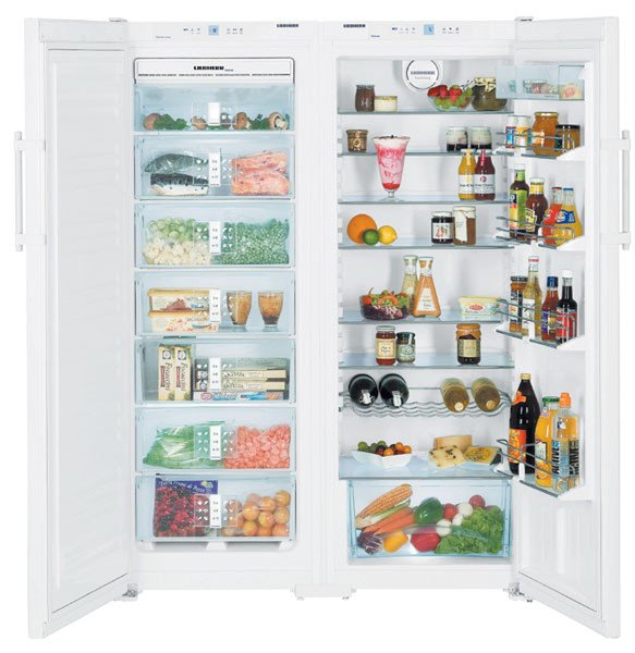 Liebherr SBS 63520 Отдельностоящий 570л Белый side-by-side холодильник