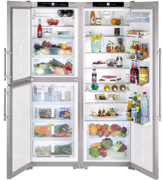 Liebherr SBSes 73530 freestanding 647L Silver side-by-side refrigerator