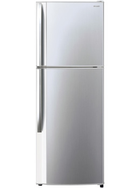 Sharp SJ-300NSL Отдельностоящий 227л Cеребряный холодильник с морозильной камерой