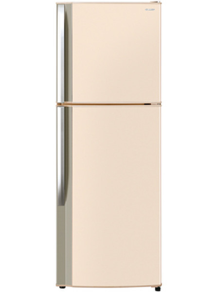 Sharp SJ-340NBE freestanding 256L Beige fridge-freezer