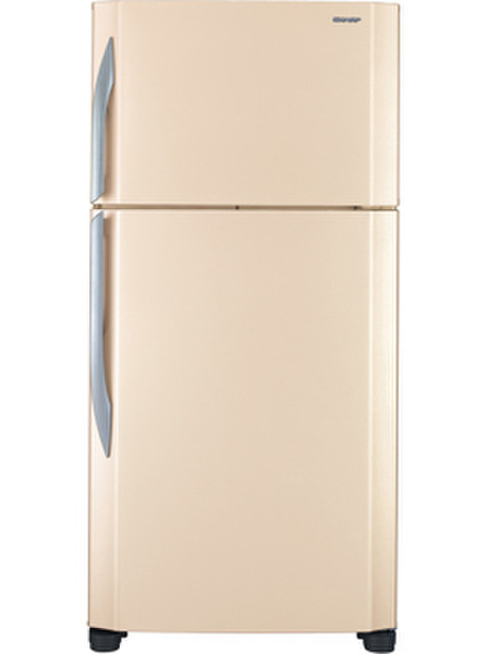Sharp SJ-T640RBE freestanding 514L Beige fridge-freezer