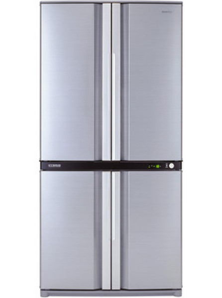 Sharp SJ-F72PVSL Отдельностоящий 556л Cеребряный side-by-side холодильник