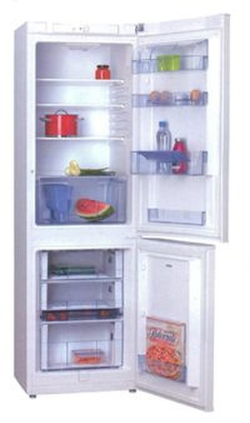 Hansa FK320BSW freestanding White fridge-freezer