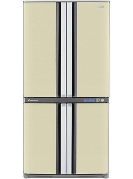 Sharp SJ-F78PEBE freestanding 605L A+ Beige side-by-side refrigerator