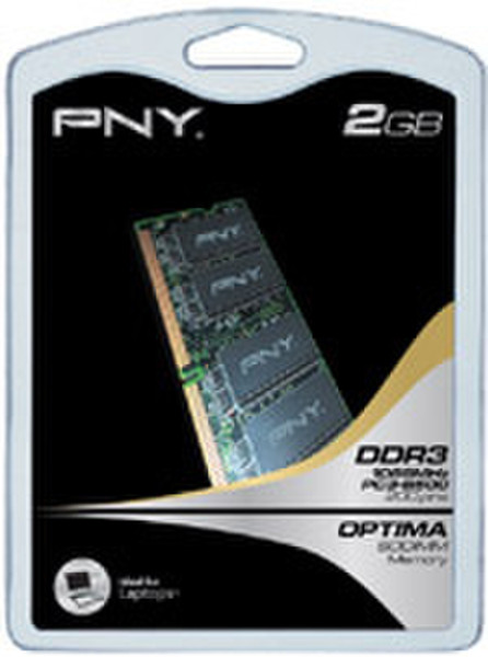 PNY Sodimm DDR3 2ГБ DDR3 1066МГц модуль памяти