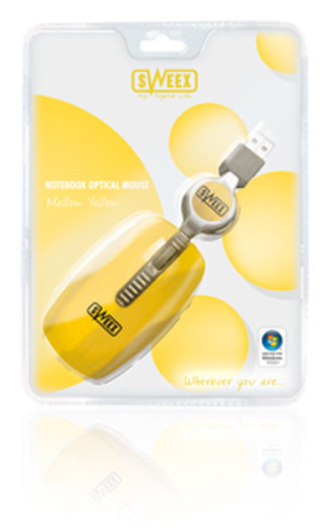 Sweex Notebook Optical Mouse Mellow Yellow