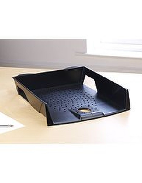 Avery Eco Letter Tray Black Plastic Black desk tray