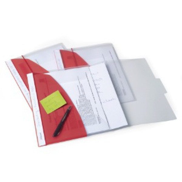 Rexel Smart Desk Flap Folder Plastic Red folder