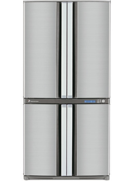 Sharp SJ-F72PCSL freestanding 556L Silver fridge-freezer